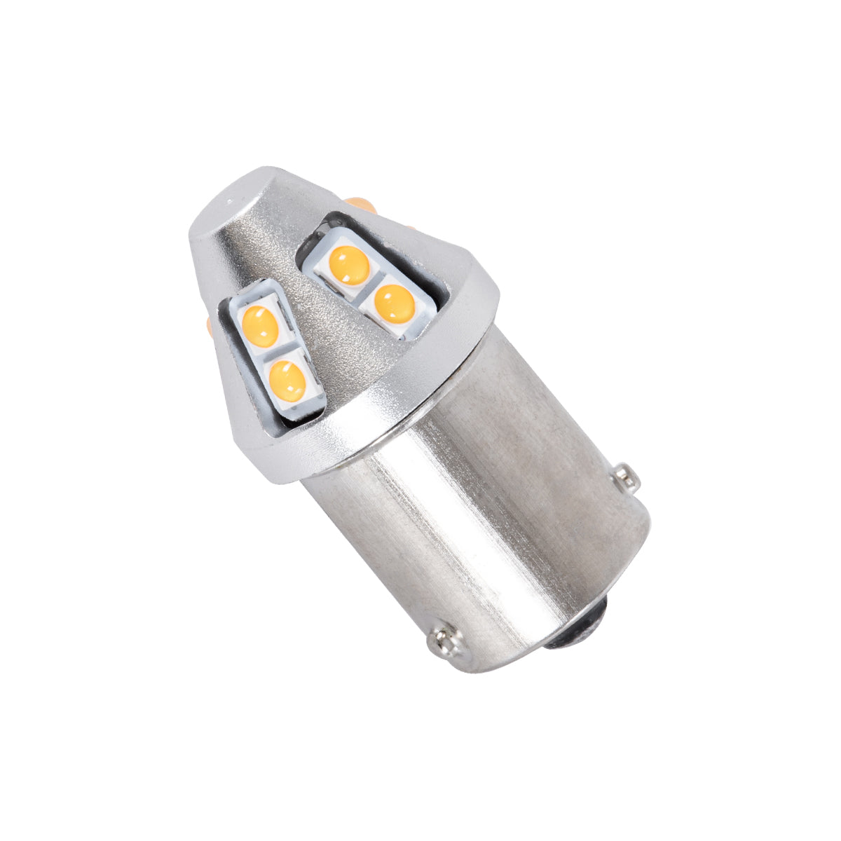 GloboStar® 81461 Λάμπα Αυτοκινήτου & Φορτηγού 7507 - BAU15S - PY21W 3rd Generation Can-Bus Extreme Truck Series LED 12 SMD 3030 6W 720lm 360° DC 10-30V IP20 Πορτοκαλί - ledmania.gr