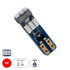 GloboStar® 81469 Λάμπα Αυτοκινήτου LED T5 9xSMD3014 0.25W 25lm 360° DC 12-16V IP20 Μ0.5 x Π0.4 x Υ1.8cm Κόκκινο - ledmania.gr