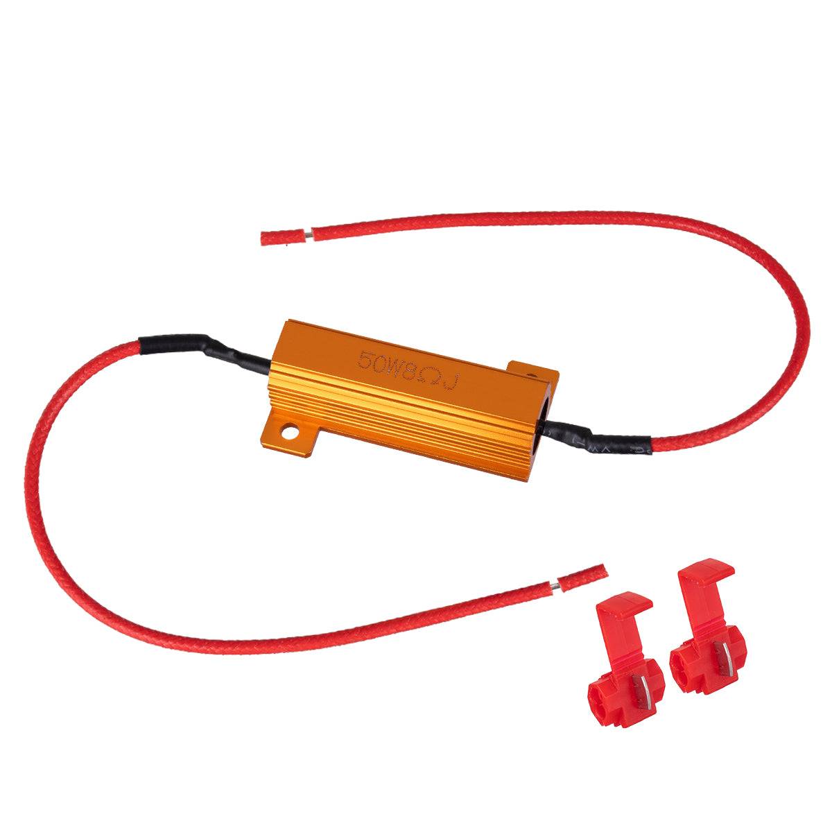 GloboStar® 81644 Βατική Αντίσταση Ακύρωσης Ένδειξης Βλάβης Can-Bus 50W 8 Ohm - ledmania.gr