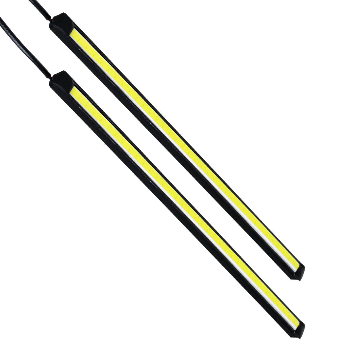 GloboStar® 81721 Σετ 2 Μπάρες Αλουμινίου DRL LED CREE COB 6W 600lm 120° DC 12V Αδιάβροχες IP65 Ψυχρό Λευκό 6000K - ledmania.gr