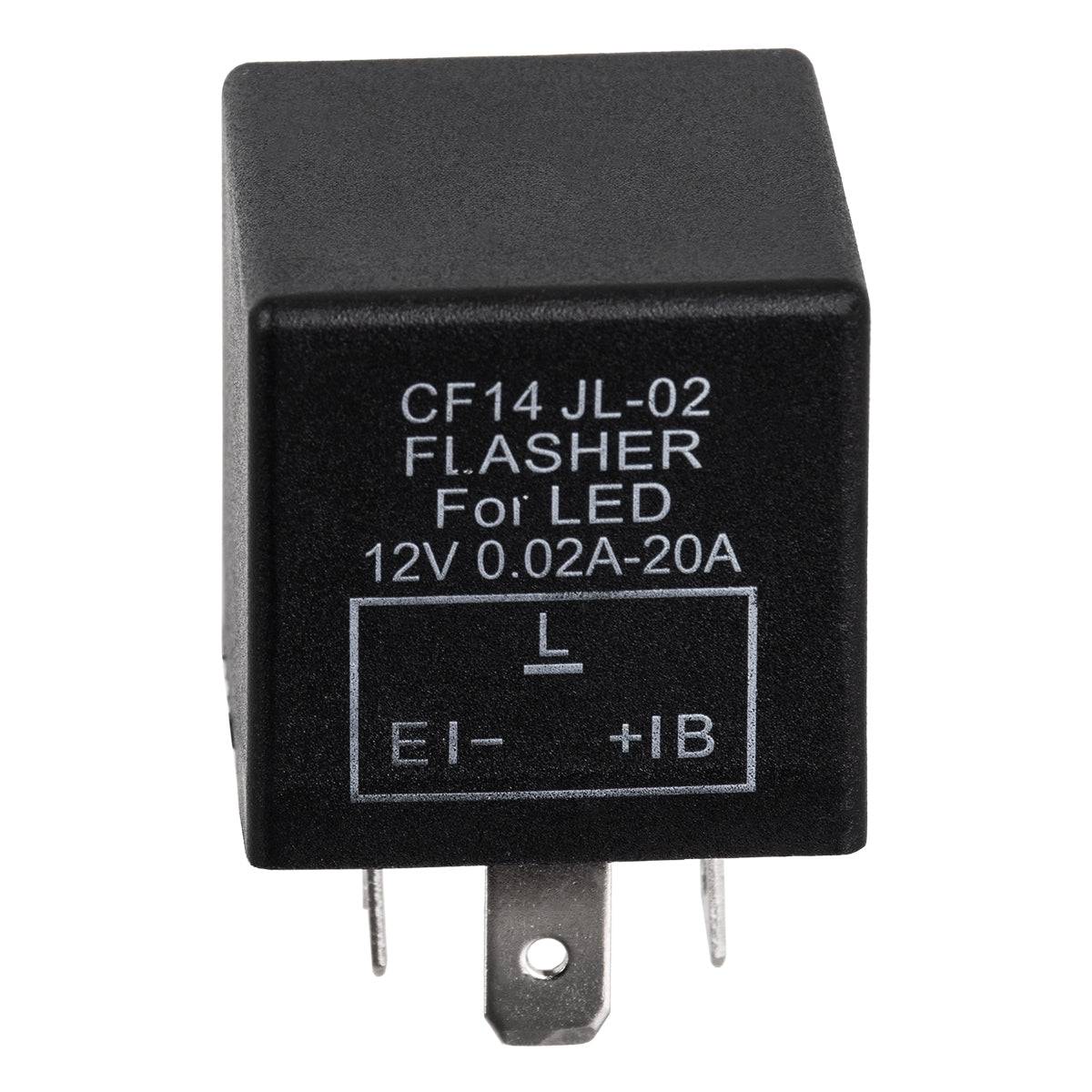 GloboStar® 81742 Flasher for LED - Ρελέ με 3 Pin για Λαμπτήρες LED Φλας DC 12V Από 0.24W έως 240W - ledmania.gr