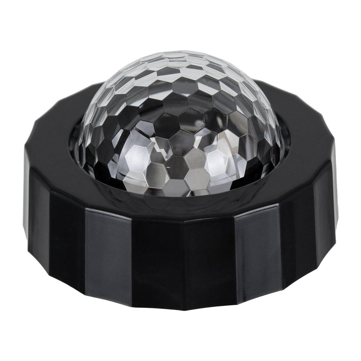 GloboStar® 81844 Φορητό Διακοσμητικό Φωτιστικό Ειδικών Φωτορυθμικών Εφέ PARTY Disco LED 3W DC 5V 300mAh Επαναφορτιζόμενο - Sound Activated - Καλώδιο Τροφοδοσίας USB - Βάση με Μαγνήτη - Πολύχρωμo RGB IP20 Μ7.5 x Π7.5 x Υ4.5cm - ledmania.gr