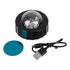 GloboStar® 81844 Φορητό Διακοσμητικό Φωτιστικό Ειδικών Φωτορυθμικών Εφέ PARTY Disco LED 3W DC 5V 300mAh Επαναφορτιζόμενο - Sound Activated - Καλώδιο Τροφοδοσίας USB - Βάση με Μαγνήτη - Πολύχρωμo RGB IP20 Μ7.5 x Π7.5 x Υ4.5cm - ledmania.gr