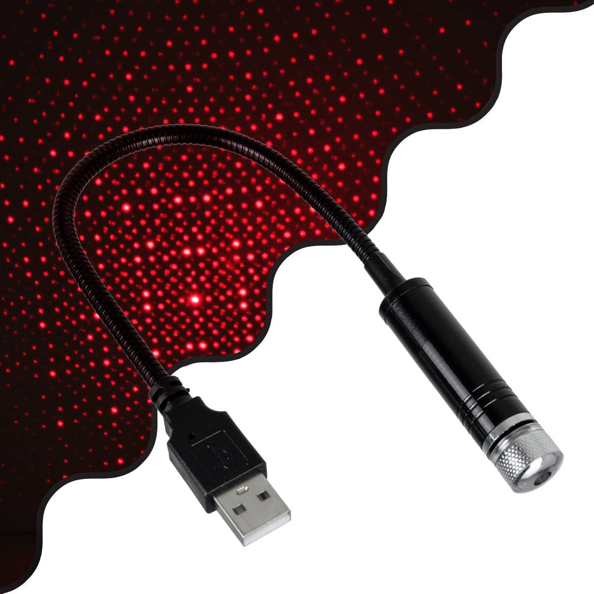 GloboStar® 81846 Διακοσμητικό Φωτιστικό Ειδικών Φωτορυθμικών Εφέ PARTY Disco LASER DC 5V με Καλώδιο Τροφοδοσίας USB Κόκκινο IP20 Μ1.4 x Π1.4 x Υ27cm - ledmania.gr