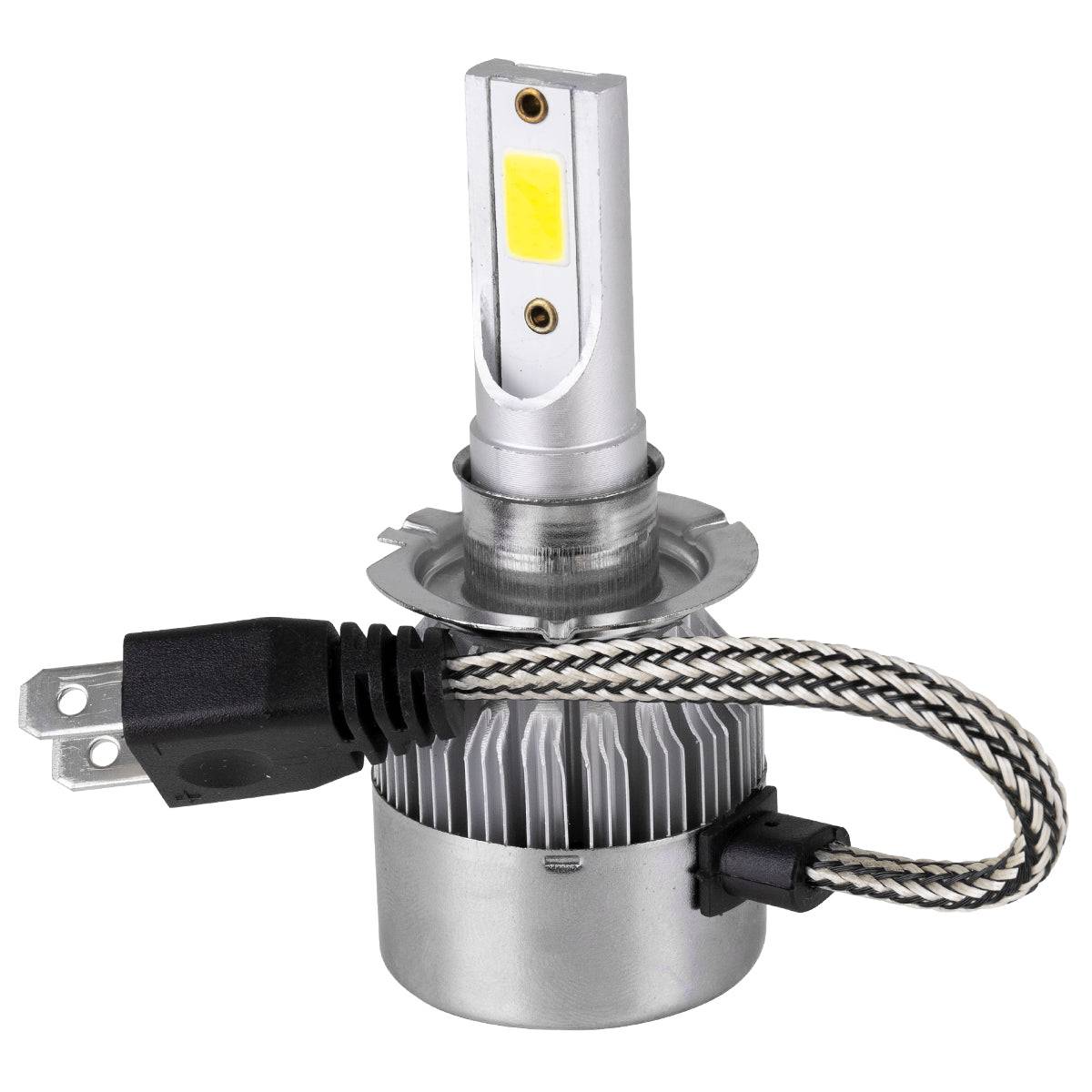 GloboStar® 82003 H7 C6 Line KIT Βασικού Φωτισμού Αυτοκινήτου & Φορτηγού 1st Generation Can-Bus Series LED CREE CXB COB 72W 7600lm DC 8-48V Αδιάβροχο IP65 Ψυχρό Λευκό 6000K - ledmania.gr
