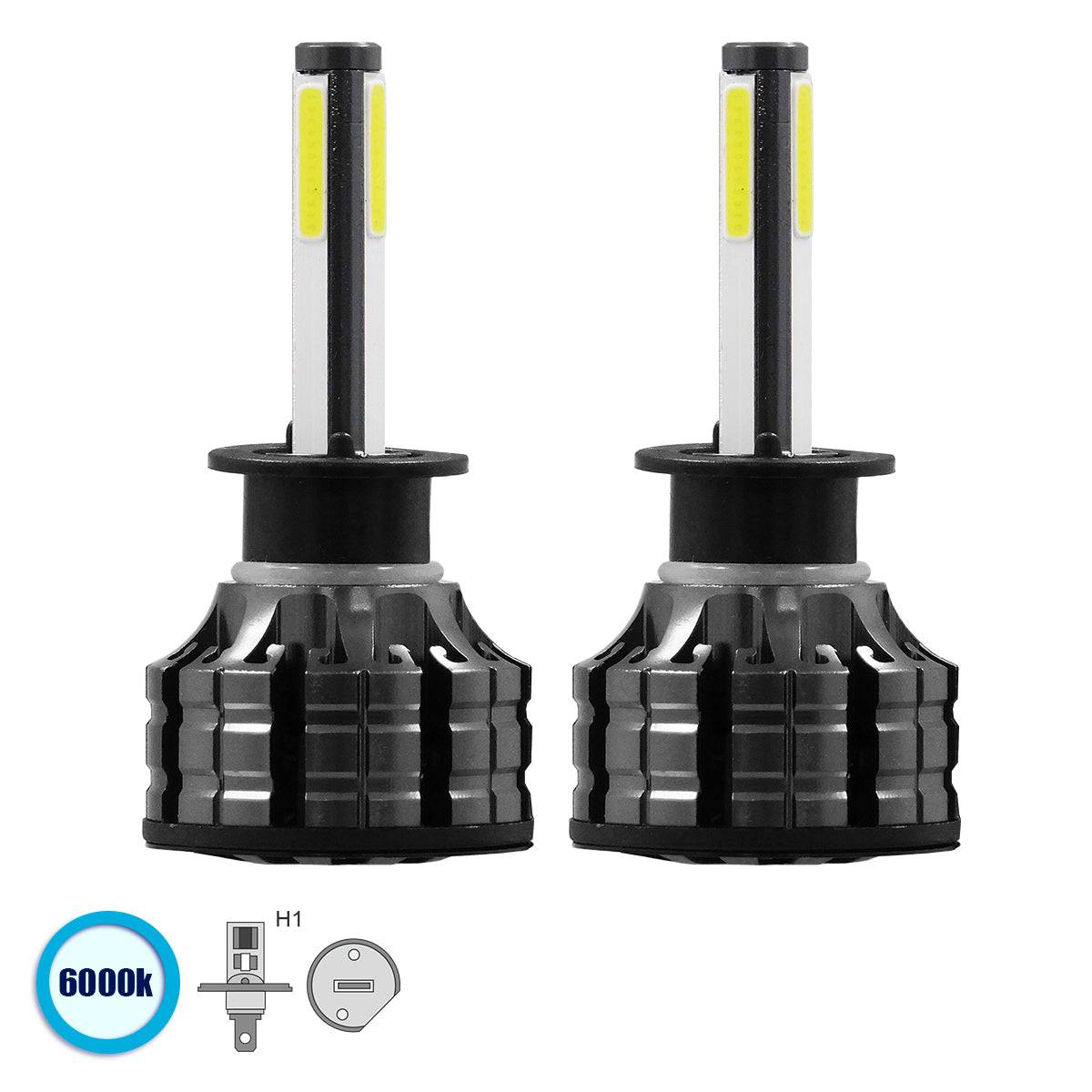GloboStar® 82040 H1 K9 Line KIT Βασικού Φωτισμού Αυτοκινήτου & Φορτηγού 3rd Generation Can-Bus Series LED CREE CXB COB 100W 14000lm DC 9-32V Αδιάβροχο IP66 Ψυχρό Λευκό 6000K - ledmania.gr