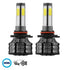 GloboStar® 82046 H10 K9 Line KIT Βασικού Φωτισμού Αυτοκινήτου & Φορτηγού 3rd Generation Can-Bus Series LED CREE CXB COB 100W 14000lm DC 9-32V Αδιάβροχο IP66 Ψυχρό Λευκό 6000K - ledmania.gr