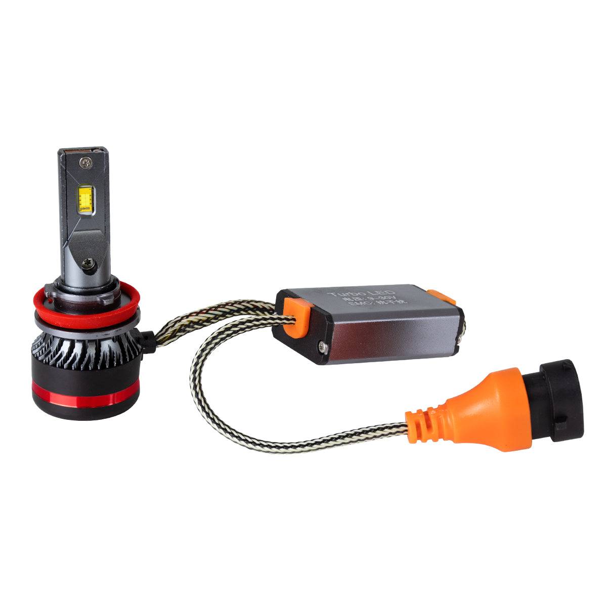GloboStar® 82084 H8 HL Line KIT Βασικού Φωτισμού Αυτοκινήτου & Φορτηγού 3rd Generation Can-Bus Extreme Series LED CREE CXB COB 100W 24000lm DC 9-32V Αδιάβροχο IP67 Ψυχρό Λευκό 6000K - ledmania.gr