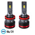 GloboStar® 82087 H11 HL Line KIT Βασικού Φωτισμού Αυτοκινήτου & Φορτηγού 3rd Generation Can-Bus Extreme Series LED CREE CXB COB 100W 24000lm DC 9-32V Αδιάβροχο IP67 Ψυχρό Λευκό 6000K - ledmania.gr