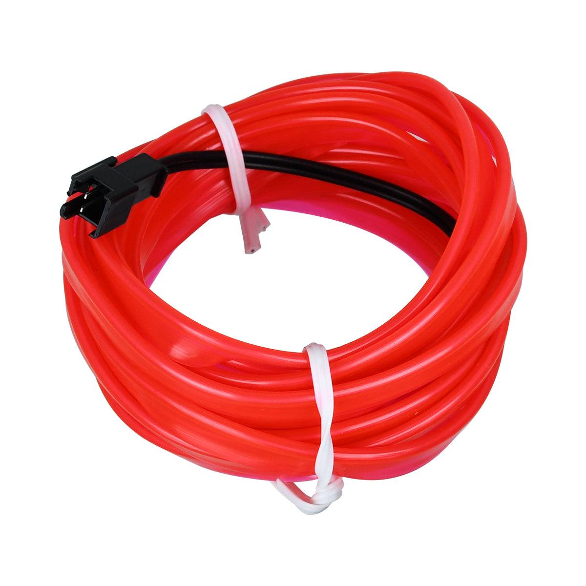 GloboStar® 82203 TUBE 360° Degree Διακοσμητική EL-Wire Neon Αυτοκινήτου Κορδόνι ΣΕΤ 3m 1W/3m 30lm/m 360° DC 12V με Βύσμα Αναπτήρα Αυτοκινήτου Αδιάβροχη IP68 Φούξια - ledmania.gr