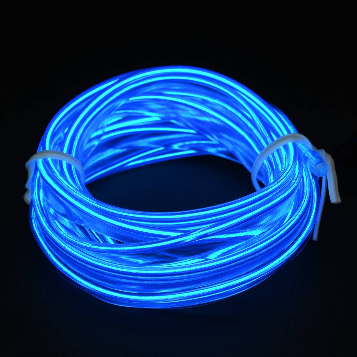 GloboStar® 82205 TUBE 360° Degree Διακοσμητική EL-Wire Neon Αυτοκινήτου Κορδόνι ΣΕΤ 3m 1W/3m 30lm/m 360° DC 12V με Βύσμα Αναπτήρα Αυτοκινήτου Αδιάβροχη IP68 Μπλε - ledmania.gr