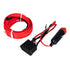GloboStar® 82206 TUBE 360° Degree Διακοσμητική EL-Wire Neon Αυτοκινήτου Κορδόνι ΣΕΤ 3m 1W/3m 30lm/m 360° DC 12V με Βύσμα Αναπτήρα Αυτοκινήτου Αδιάβροχη IP68 Κόκκινο - ledmania.gr
