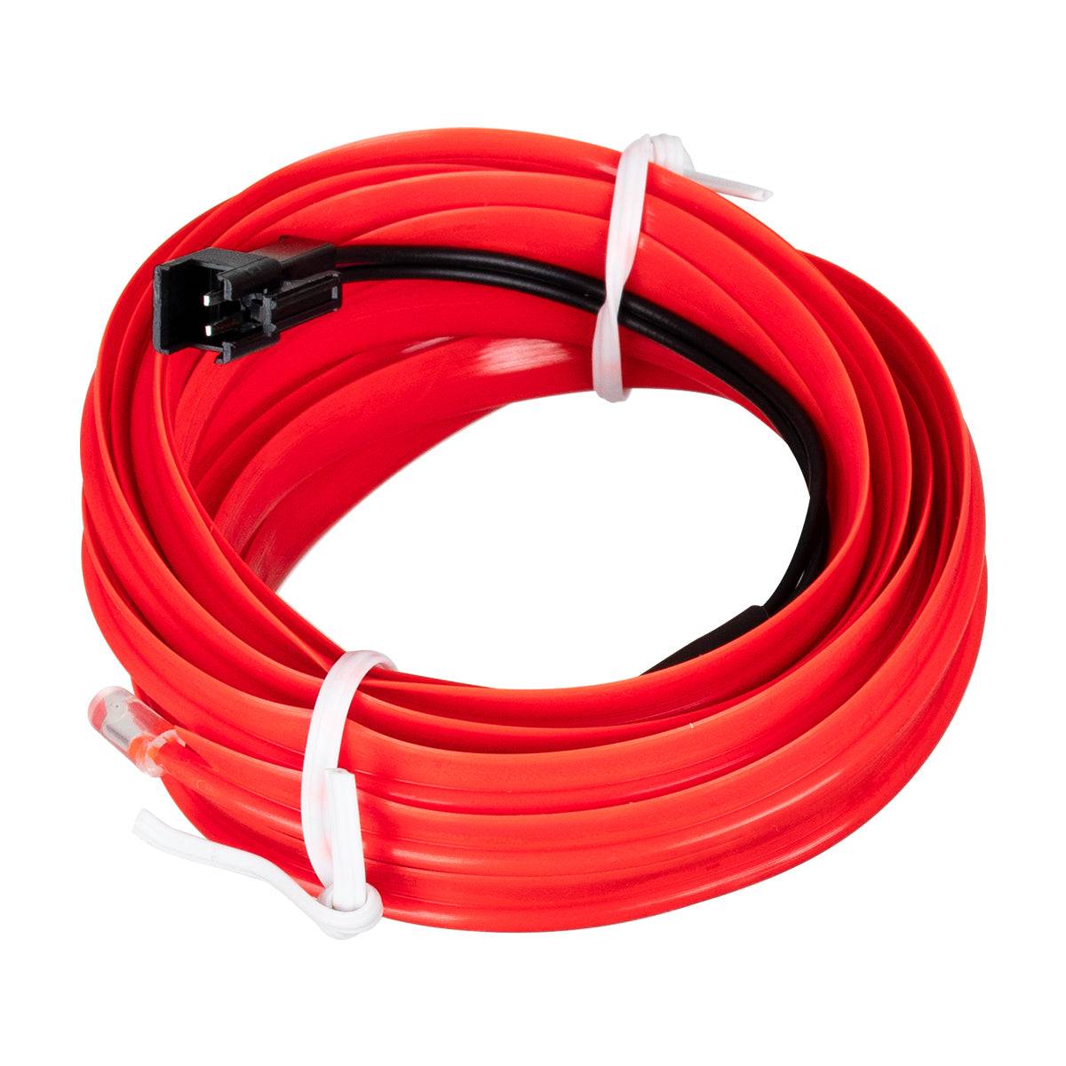 GloboStar® 82206 TUBE 360° Degree Διακοσμητική EL-Wire Neon Αυτοκινήτου Κορδόνι ΣΕΤ 3m 1W/3m 30lm/m 360° DC 12V με Βύσμα Αναπτήρα Αυτοκινήτου Αδιάβροχη IP68 Κόκκινο - ledmania.gr