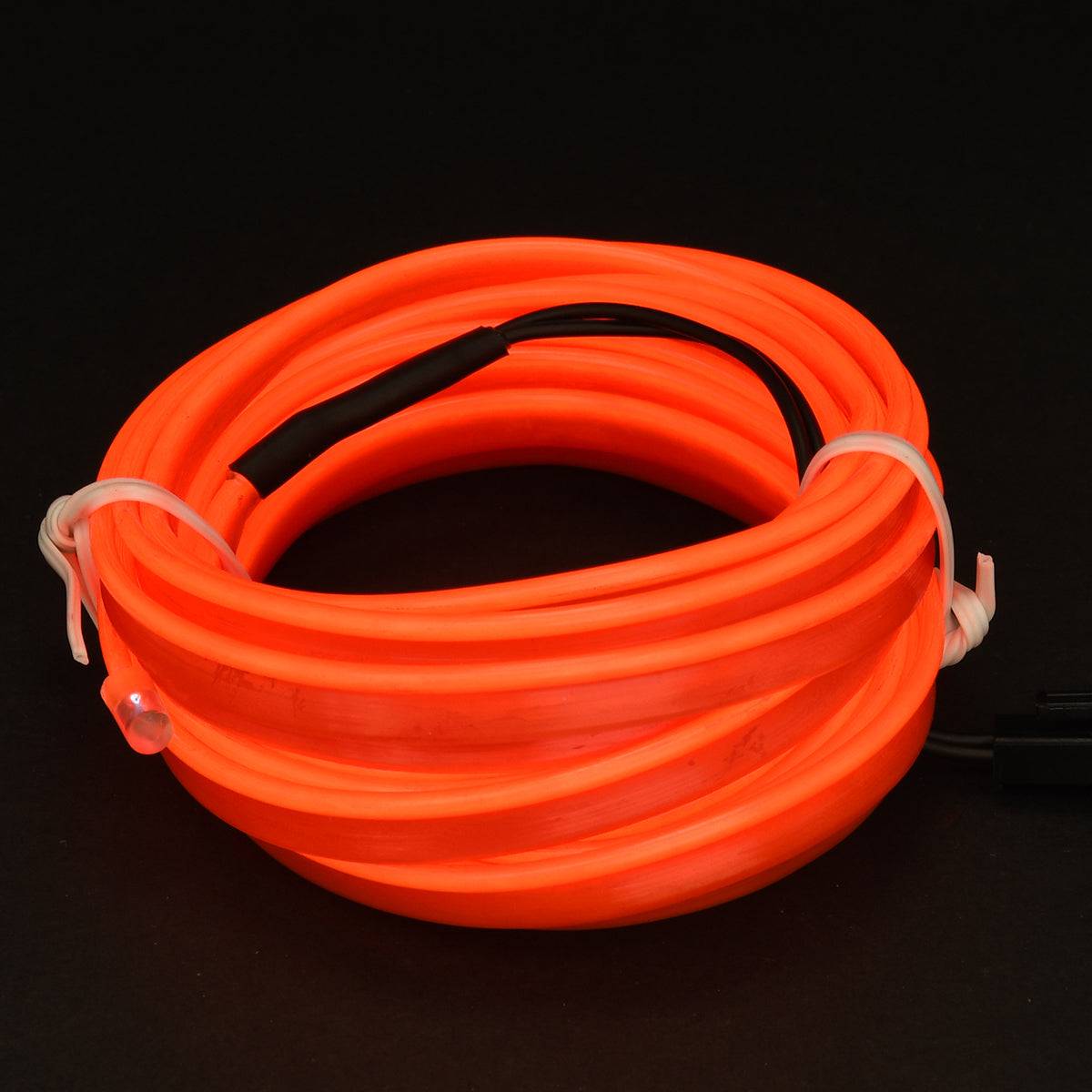 GloboStar® 82206 TUBE 360° Degree Διακοσμητική EL-Wire Neon Αυτοκινήτου Κορδόνι ΣΕΤ 3m 1W/3m 30lm/m 360° DC 12V με Βύσμα Αναπτήρα Αυτοκινήτου Αδιάβροχη IP68 Κόκκινο - ledmania.gr