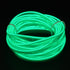 GloboStar® 82209 TUBE 360° Degree Διακοσμητική EL-Wire Neon Αυτοκινήτου Κορδόνι ΣΕΤ 3m 1W/3m 30lm/m 360° DC 12V με Βύσμα Αναπτήρα Αυτοκινήτου Αδιάβροχη IP68 Πράσινο - ledmania.gr