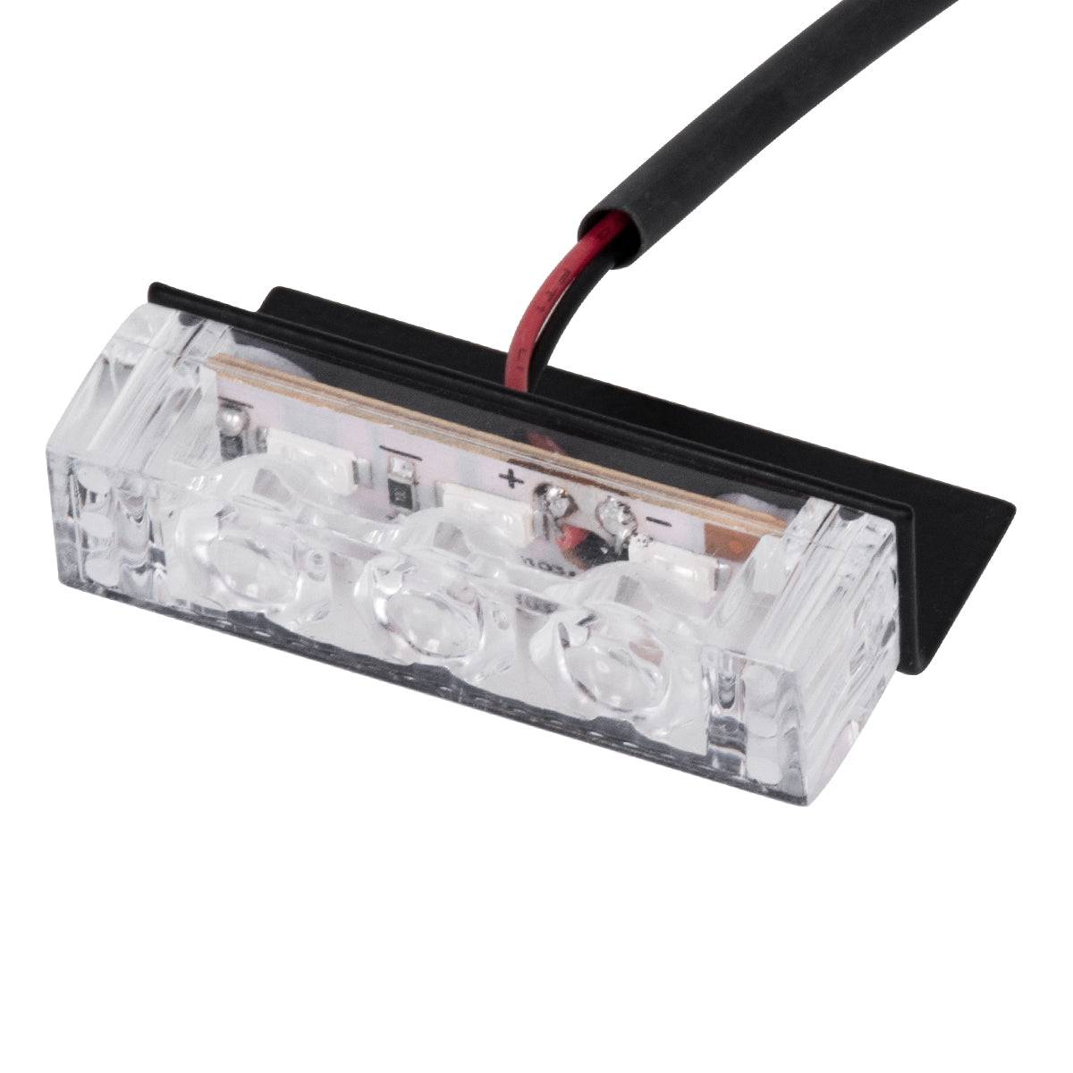 GloboStar® 85004 PRO Series ΣΕΤ 2 x Μπάρες Σήμανσης Οχήματος Ασθενοφόρου για Αυτοκίνητα & Φορτηγά 3 Προγραμμάτων Φωτισμού STROBE LED HIGH POWER 6W DC 10-30V Αδιάβροχο IP65 Ψυχρό Λευκό 6000K - ledmania.gr