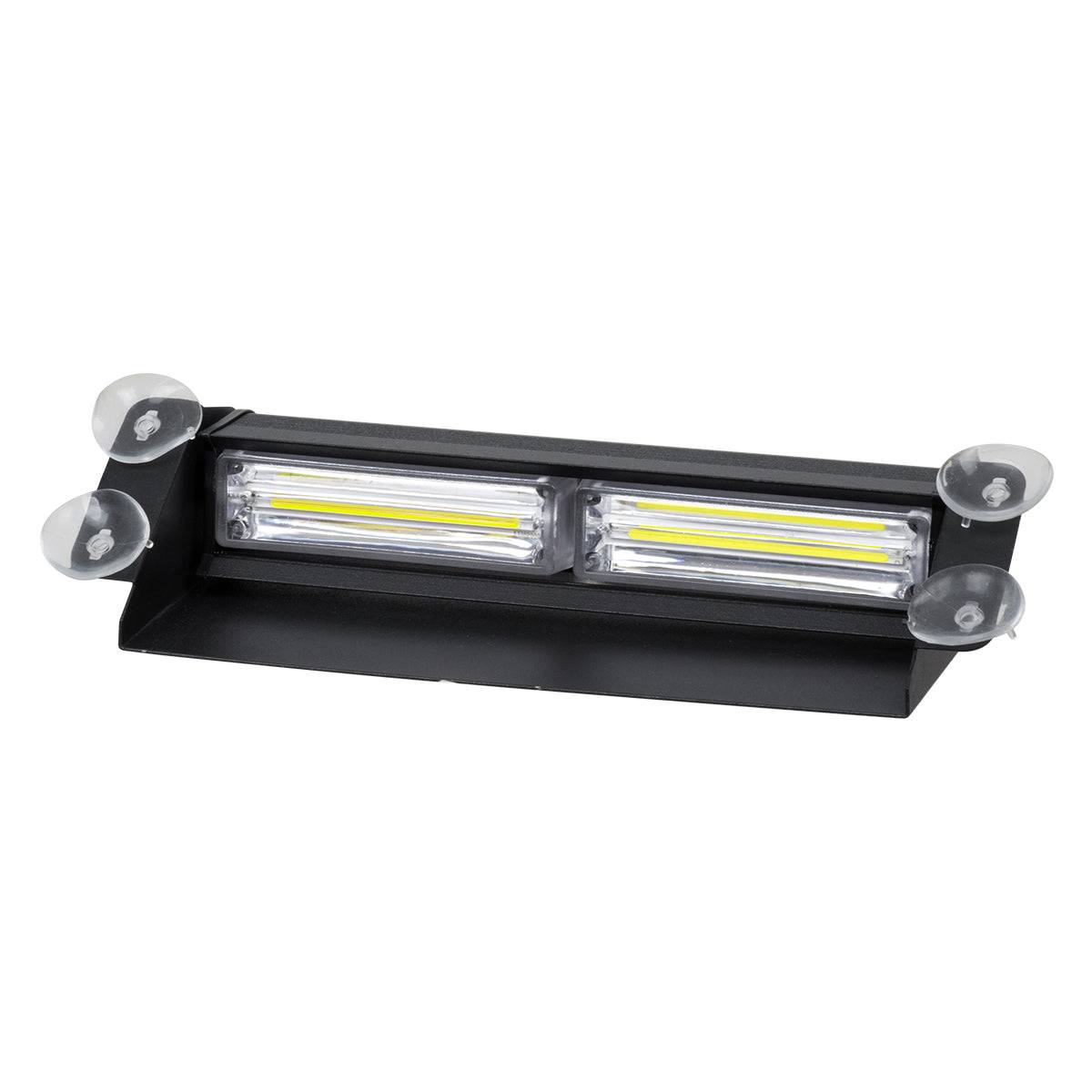 GloboStar® 85116 PRO Series Μπάρα Σήμανσης με Βεντούζες για Παρμπρίζ Οχήματος Ασθενοφόρου για Αυτοκίνητα & Φορτηγά 13 Προγραμμάτων Φωτισμού LED CREE CXB COB 18W DC 10-30V IP20 Ψυχρό Λευκό 6000K - ledmania.gr