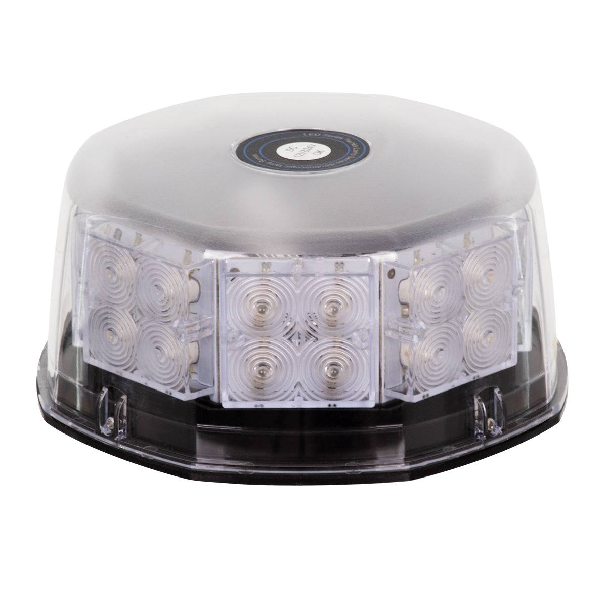 GloboStar® 85165 PRO Series Φάρος Σήμανσης Οχήματος Οδικής Βοήθείας για Αυτοκίνητα & Φορτηγά 6 Προγραμμάτων Φωτισμού STROBE LED 40W DC 10-30V Αδιάβροχος IP65 Πορτοκαλί - ledmania.gr