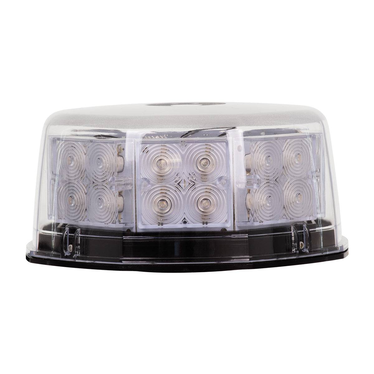 GloboStar® 85165 PRO Series Φάρος Σήμανσης Οχήματος Οδικής Βοήθείας για Αυτοκίνητα & Φορτηγά 6 Προγραμμάτων Φωτισμού STROBE LED 40W DC 10-30V Αδιάβροχος IP65 Πορτοκαλί - ledmania.gr