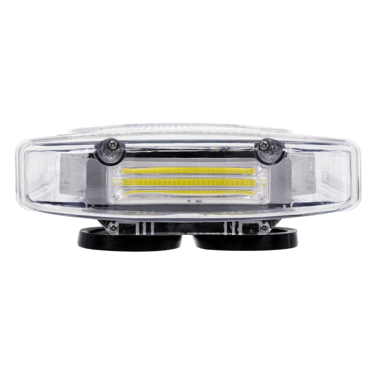GloboStar® 85184 PRO Series Φάρος Σήμανσης Οχήματος Ασθενοφόρου για Αυτοκίνητα & Φορτηγά 6 Προγραμμάτων Φωτισμού STROBE LED COB 100W DC 10-30V Αδιάβροχος IP66 Ψυχρό Λευκό 6000K - ledmania.gr