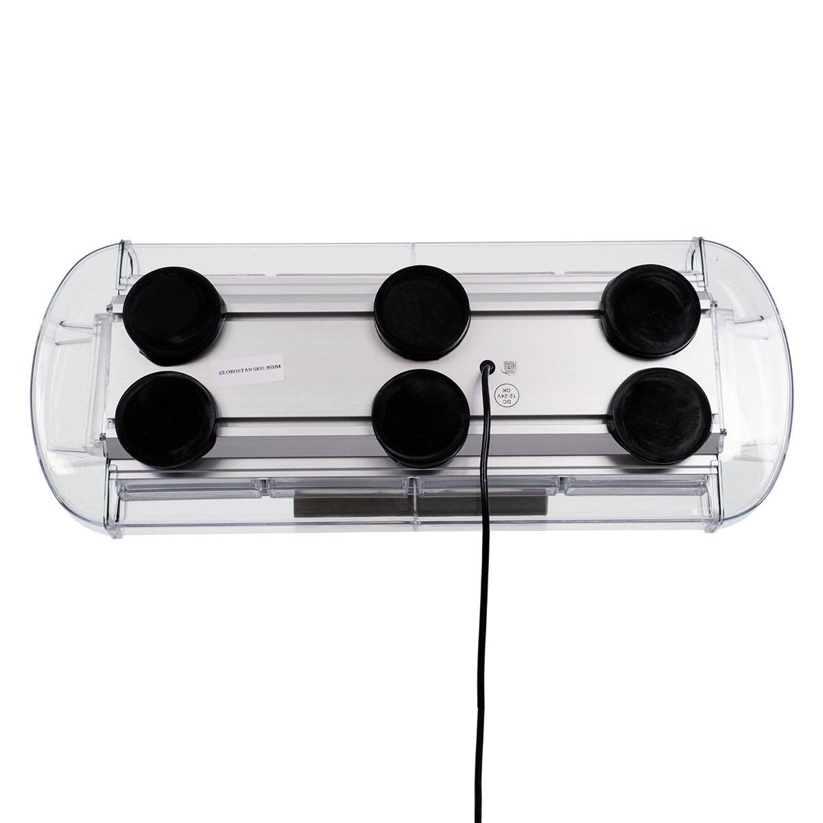 GloboStar® 85184 PRO Series Φάρος Σήμανσης Οχήματος Ασθενοφόρου για Αυτοκίνητα & Φορτηγά 6 Προγραμμάτων Φωτισμού STROBE LED COB 100W DC 10-30V Αδιάβροχος IP66 Ψυχρό Λευκό 6000K - ledmania.gr