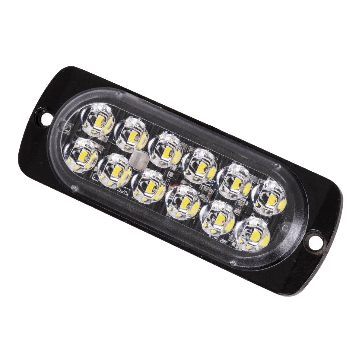 GloboStar® 85263 PRO Series Μπάρα Σήμανσης Οχήματος Ασθενοφόρου για Αυτοκίνητα & Φορτηγά Φωτισμού STROBE LED SMD 3030 12W DC 12-24V Αδιάβροχη IP65 Ψυχρό Λευκό 6000K - ledmania.gr