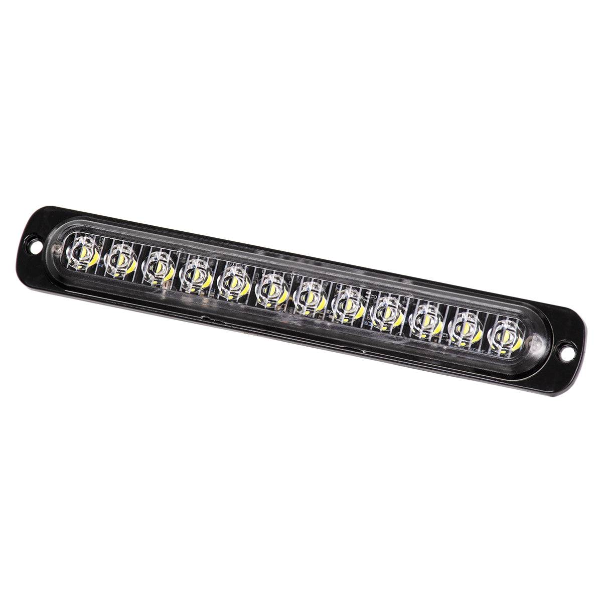 GloboStar® 85270 PRO Series Μπάρα Σήμανσης Οχήματος Ασθενοφόρου για Αυτοκίνητα & Φορτηγά 10 Προγραμμάτων Φωτισμού STROBE LED SMD 3030 15W DC 10-30V Αδιάβροχη IP65 Ψυχρό Λευκό 6000K - ledmania.gr