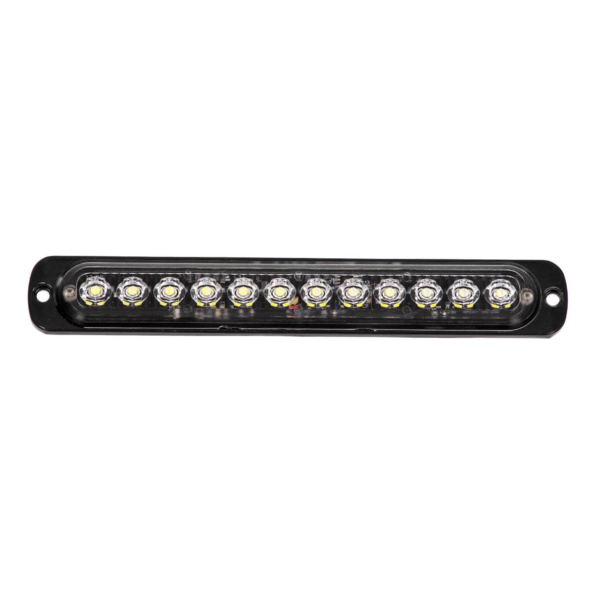 GloboStar® 85270 PRO Series Μπάρα Σήμανσης Οχήματος Ασθενοφόρου για Αυτοκίνητα & Φορτηγά 10 Προγραμμάτων Φωτισμού STROBE LED SMD 3030 15W DC 10-30V Αδιάβροχη IP65 Ψυχρό Λευκό 6000K - ledmania.gr