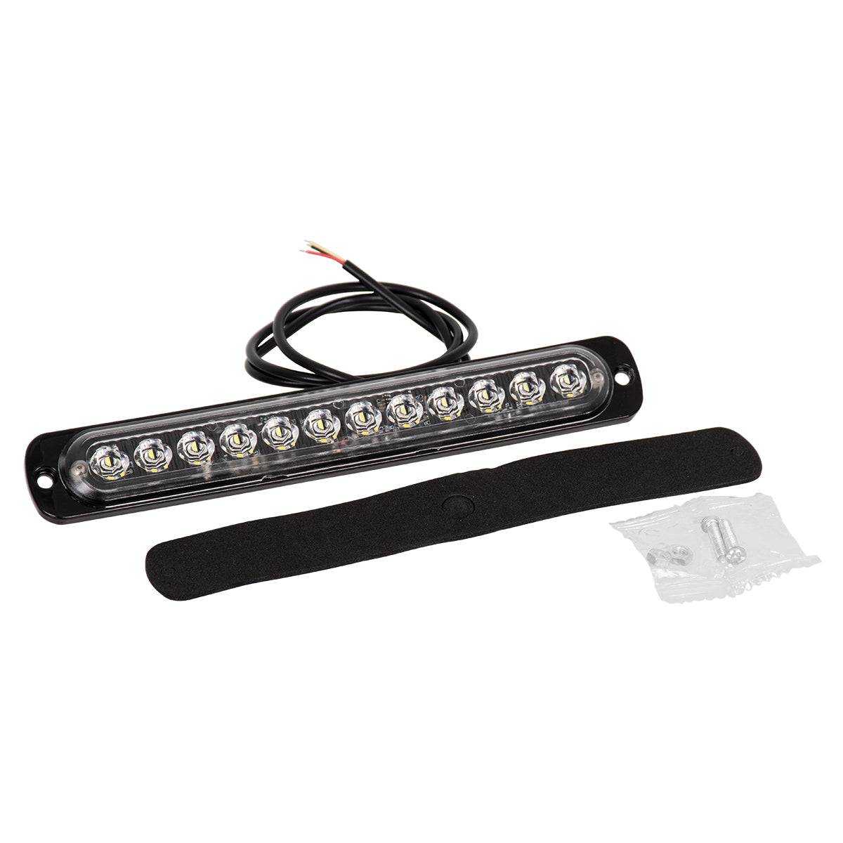 GloboStar® 85270 PRO Series Μπάρα Σήμανσης Οχήματος Ασθενοφόρου για Αυτοκίνητα & Φορτηγά 10 Προγραμμάτων Φωτισμού STROBE LED SMD 3030 15W DC 10-30V Αδιάβροχη IP65 Ψυχρό Λευκό 6000K - ledmania.gr