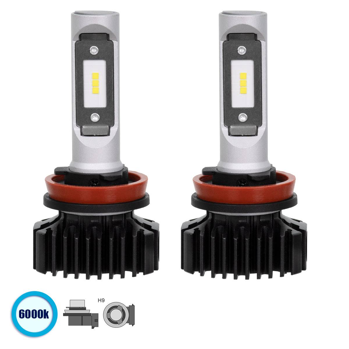 GloboStar® 85639 H9 X1 Line KIT Βασικού Φωτισμού Αυτοκινήτου & Φορτηγού 3nd Generation Can-Bus Series LED CREE CXB 100W 14000lm DC 9-32V Αδιάβροχο IP66 Ψυχρό Λευκό 6000K - ledmania.gr