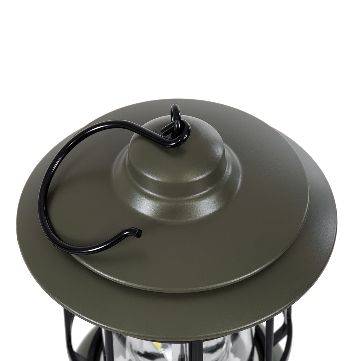 GloboStar® 85693 Αυτόνομο Επαναφορτιζόμενο Φανάρι Camping LED 5W USB 2.0 με Επαναφορτιζόμενη Μπαταρία 1 x 18650 2000mAh Li-ion - IP20 - Dimmable - Πράσινο Χακί με Διάφανο Γυαλί - Θερμό Λευκό 3000K Φ12 x Υ17cm - ledmania.gr