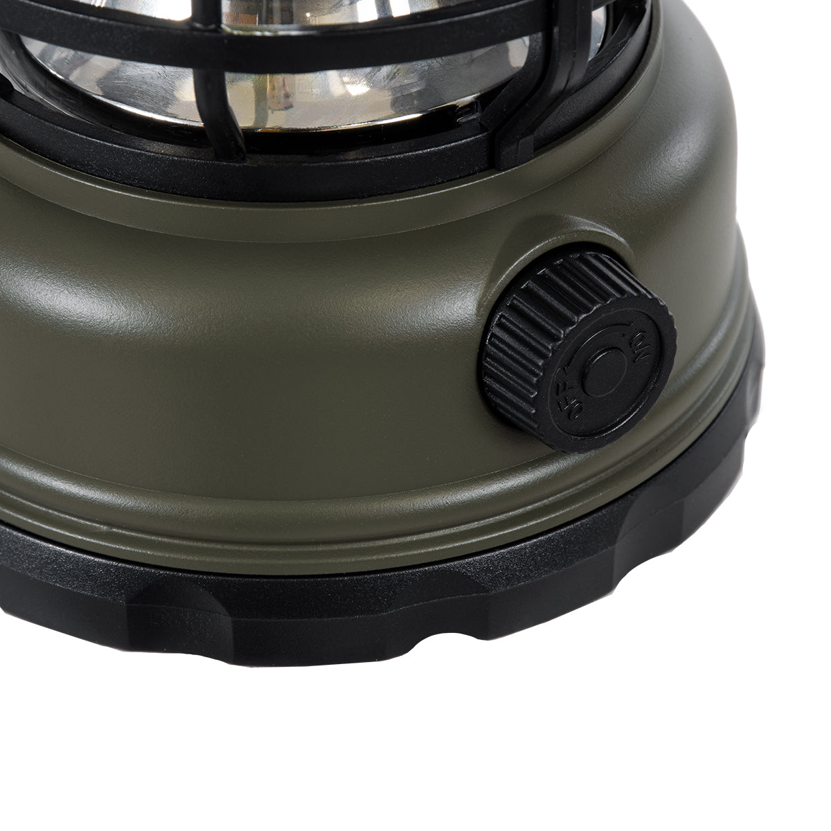 GloboStar® 85693 Αυτόνομο Επαναφορτιζόμενο Φανάρι Camping LED 5W USB 2.0 με Επαναφορτιζόμενη Μπαταρία 1 x 18650 2000mAh Li-ion - IP20 - Dimmable - Πράσινο Χακί με Διάφανο Γυαλί - Θερμό Λευκό 3000K Φ12 x Υ17cm - ledmania.gr