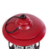 GloboStar® 85694 Αυτόνομο Επαναφορτιζόμενο Φανάρι Camping LED 5W USB 2.0 με Επαναφορτιζόμενη Μπαταρία 1 x 18650 2000mAh Li-ion - IP20 - Dimmable - Κόκκινο με Διάφανο Γυαλί - Θερμό Λευκό 3000K Φ12 x Υ17cm - ledmania.gr
