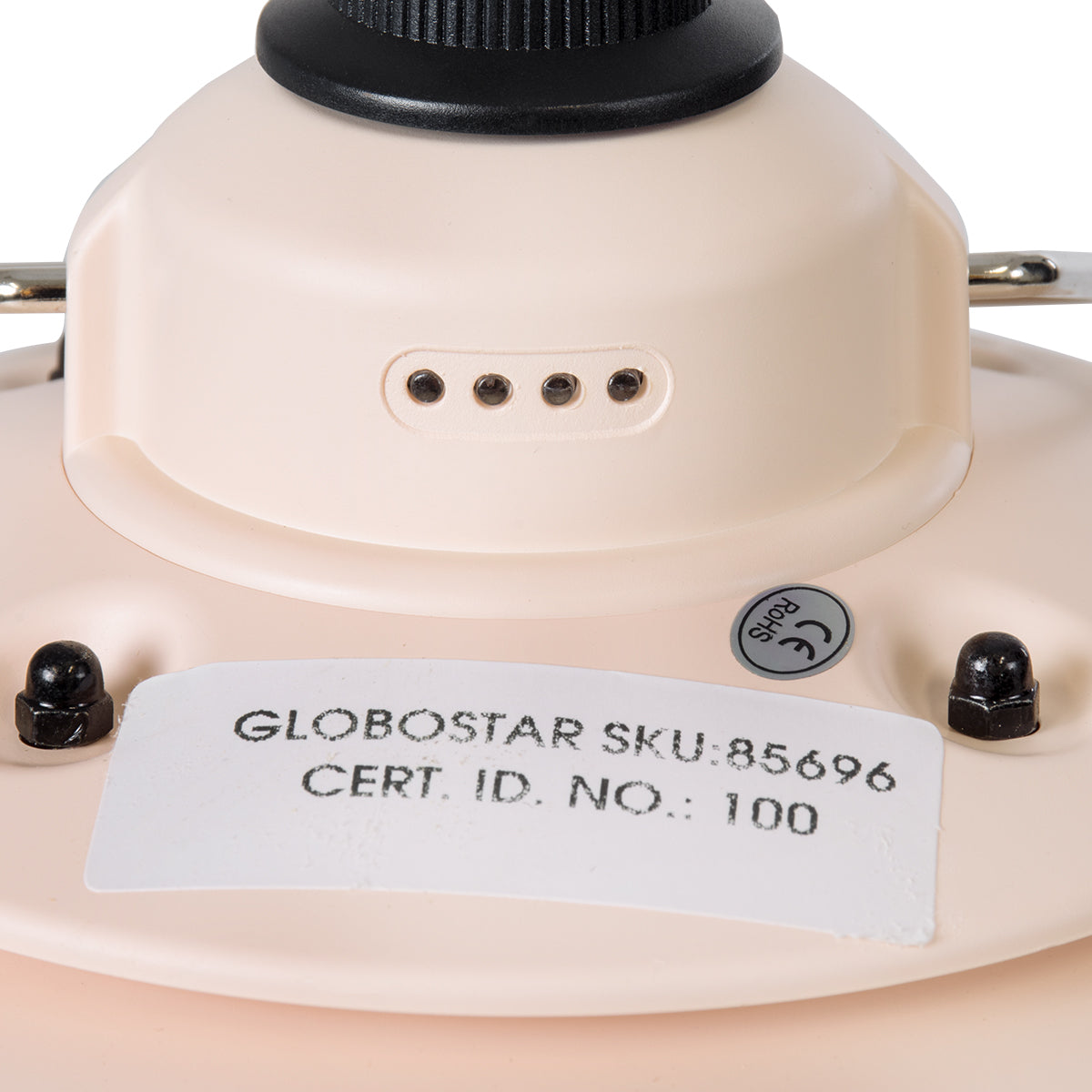 GloboStar® 85696 Αυτόνομο Φανάρι Camping LED 4W USB 2.0 με Επαναφορτιζόμενη Μπαταρία 1 x 18650 2000mAh Li-ion Power Bank IP20 Dimmable Ροζ με Διάφανο Γυαλί CCT Εναλλαγή Φωτισμού μέσω On/Off All In One Ψυχρό 6000K+Φυσικό 4500K+Θερμό 2700K Φ13.5 x Υ17.5cm - ledmania.gr