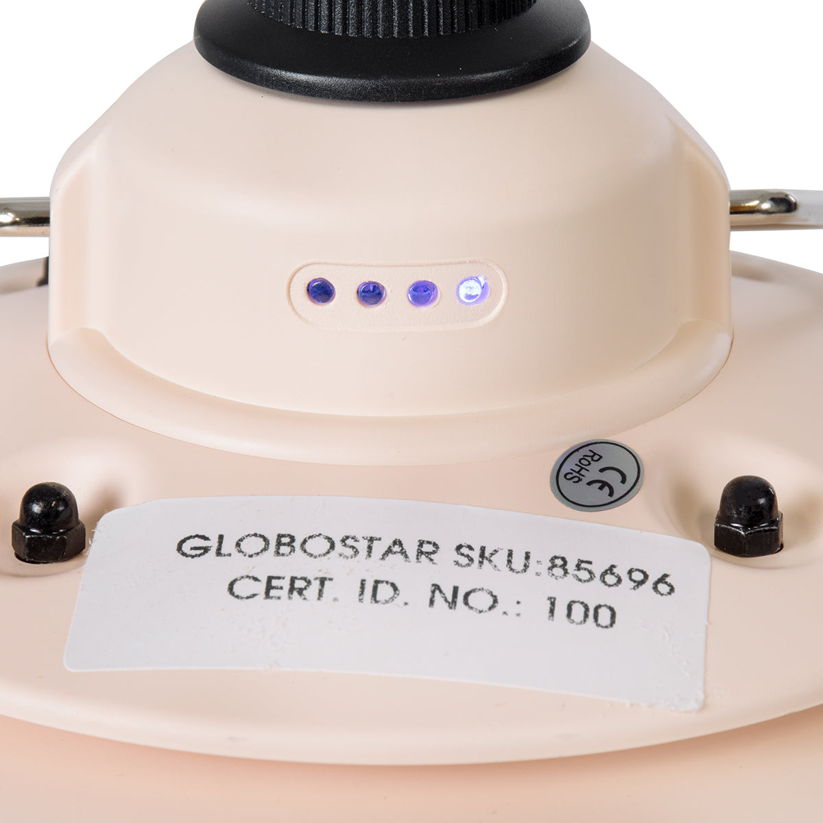 GloboStar® 85696 Αυτόνομο Φανάρι Camping LED 4W USB 2.0 με Επαναφορτιζόμενη Μπαταρία 1 x 18650 2000mAh Li-ion Power Bank IP20 Dimmable Ροζ με Διάφανο Γυαλί CCT Εναλλαγή Φωτισμού μέσω On/Off All In One Ψυχρό 6000K+Φυσικό 4500K+Θερμό 2700K Φ13.5 x Υ17.5cm - ledmania.gr