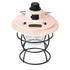 GloboStar® 85696 Αυτόνομο Φανάρι Camping LED 4W USB 2.0 με Επαναφορτιζόμενη Μπαταρία 1 x 18650 2000mAh Li-ion Power Bank IP20 Dimmable Ροζ με Διάφανο Γυαλί CCT Εναλλαγή Φωτισμού μέσω On/Off All In One Ψυχρό 6000K+Φυσικό 4500K+Θερμό 2700K Φ13.5 x Υ17.5cm - ledmania.gr