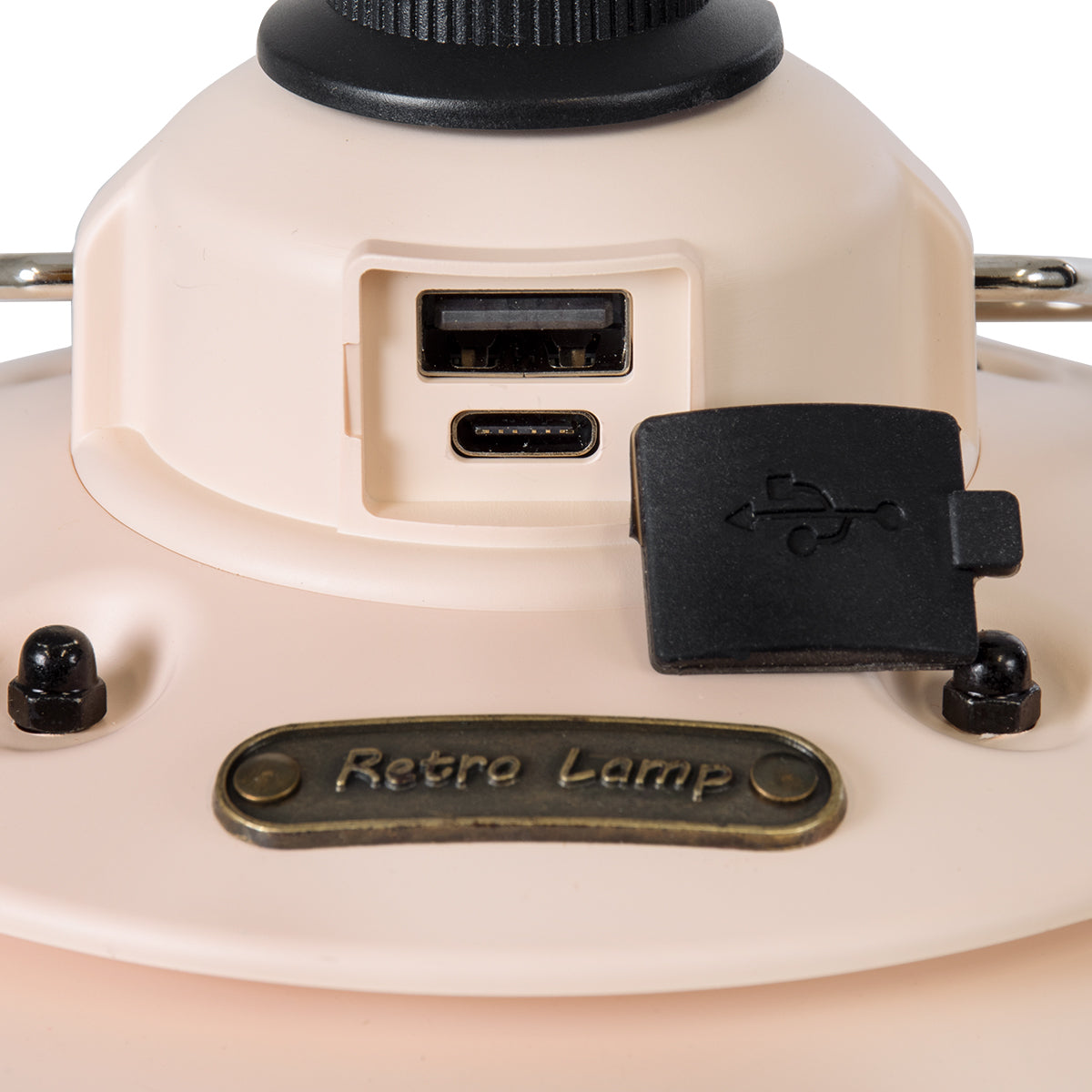 GloboStar® 85696 Αυτόνομο Φανάρι Camping LED 4W USB 2.0 με Επαναφορτιζόμενη Μπαταρία 1 x 18650 2000mAh Li-ion Power Bank IP20 Dimmable Ροζ με Διάφανο Γυαλί CCT Εναλλαγή Φωτισμού μέσω On/Off All In One Ψυχρό 6000K+Φυσικό 4500K+Θερμό 2700K Φ13.5 x Υ17.5cm - ledmania.gr