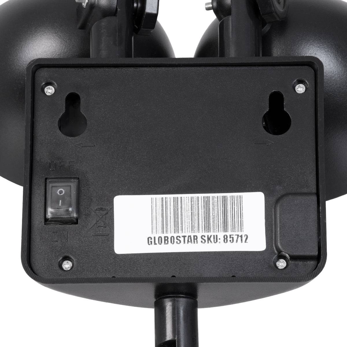 GloboStar® 85712 Μαύρο Αυτόνομο Ηλιακό Φωτιστικό LED SMD 10W 150lm με Ενσωματωμένη Μπαταρία 1200mAh - Φωτοβολταϊκό Πάνελ με Αισθητήρα Ημέρας-Νύχτας και PIR Αισθητήρα Κίνησης Αδιάβροχο IP54 Ψυχρό Λευκό 6000K - ledmania.gr