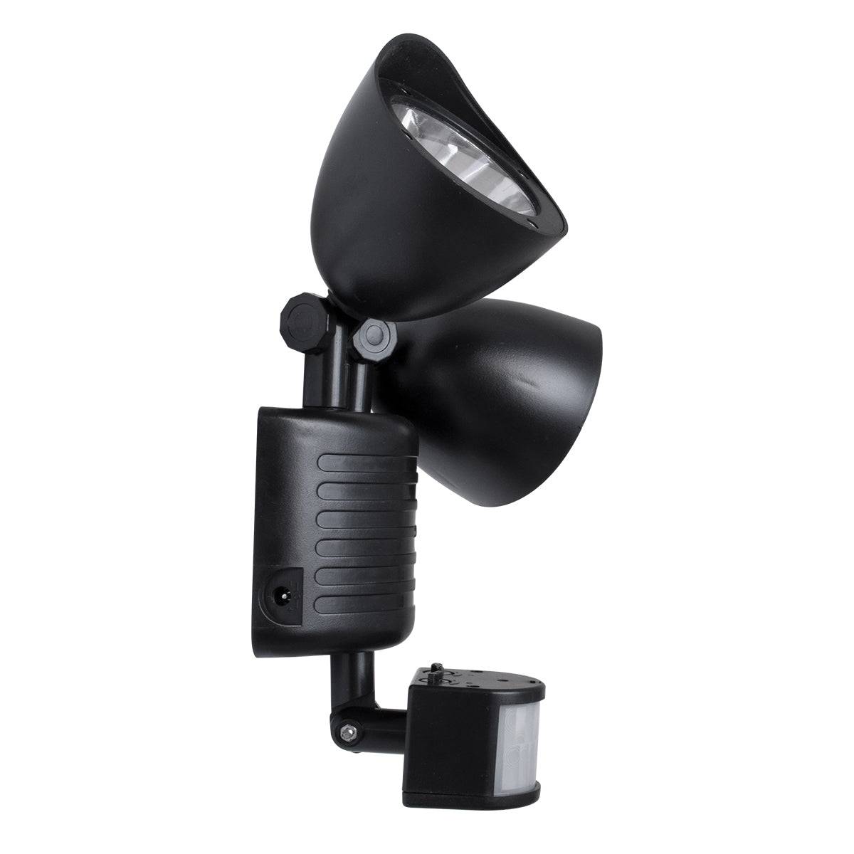 GloboStar® 85712 Μαύρο Αυτόνομο Ηλιακό Φωτιστικό LED SMD 10W 150lm με Ενσωματωμένη Μπαταρία 1200mAh - Φωτοβολταϊκό Πάνελ με Αισθητήρα Ημέρας-Νύχτας και PIR Αισθητήρα Κίνησης Αδιάβροχο IP54 Ψυχρό Λευκό 6000K - ledmania.gr