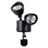 GloboStar® 85712 Μαύρο Αυτόνομο Ηλιακό Φωτιστικό LED SMD 10W 150lm με Ενσωματωμένη Μπαταρία 1200mAh - Φωτοβολταϊκό Πάνελ με Αισθητήρα Ημέρας-Νύχτας και PIR Αισθητήρα Κίνησης Αδιάβροχο IP54 Ψυχρό Λευκό 6000K - ledmania.gr