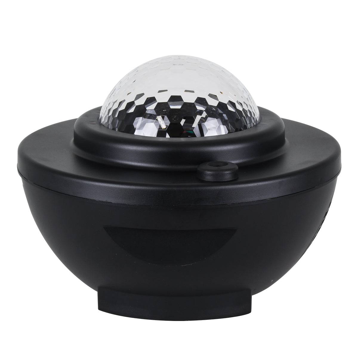 GloboStar® 85817 Μαύρο Επιτραπέζιο Διακοσμητικό Φωτιστικό Ειδικών Εφε NIGHT GALAXY WORLD 3D LED 10W DC 5V 2200mAh Επαναφορτιζόμενο με Bluetooth Speaker - Sound Activated - Καλώδιο Τροφοδοσίας USB και Ασύρματο Χειριστήριο RF 2.4Ghz Πολύχρωμo RGBW Dimmable - ledmania.gr
