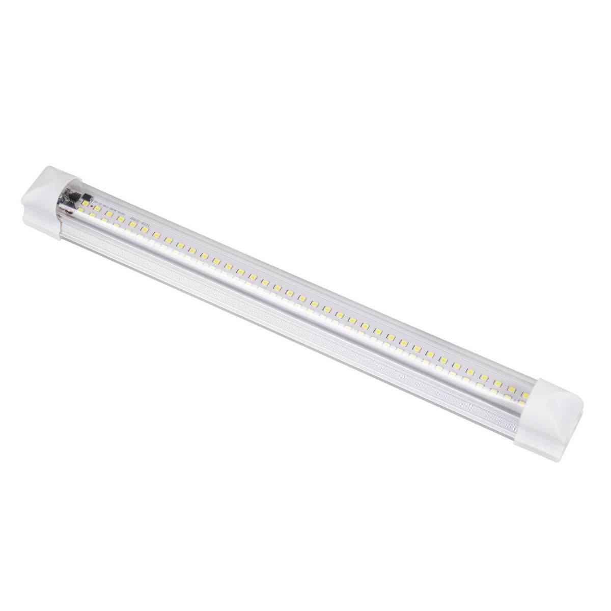 GloboStar® 85822 Φωτιστικό Καμπίνας - Cabinet Light 30CM - LED SMD 2835 10W 1000lm DC 12-85V με Κόλλα Διπλής Όψης 3M - Διακόπτη On/Off - Ψυχρό Λευκό 6000K - ledmania.gr
