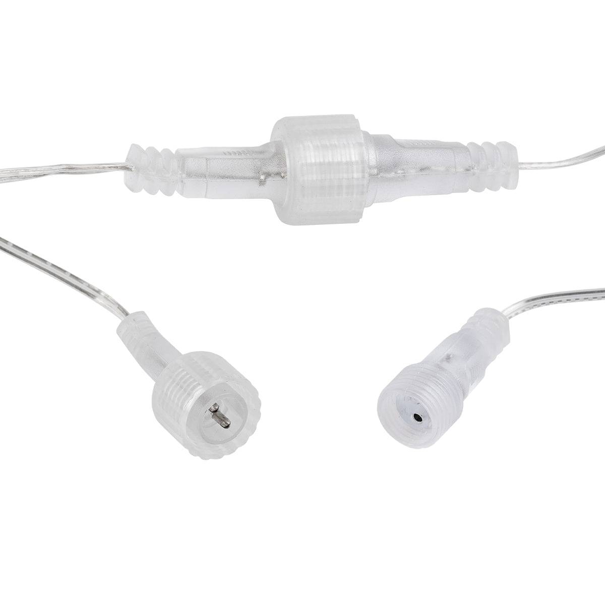 85829 Διακοσμητική Κουρτίνα 3 x 3 Μέτρα με Controller 8 Προγραμμάτων Φωτισμού - Επεκτεινόμενη 300 LED 3.6W AC 230V με Διάφανο Καλώδιο & Πρίζα Schuko Αδιάβροχη IP44 Πολύχρωμο RGB Μ3 x Υ3m - ledmania.gr