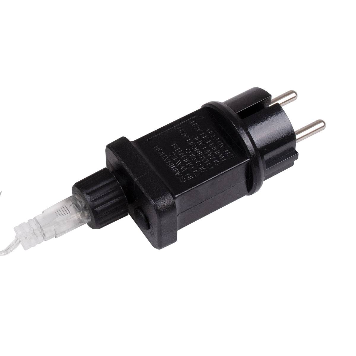 85831 Διακοσμητική Κουρτίνα 3 x 6 Μέτρα με Controller 8 Προγραμμάτων Εναλλαγών Φωτισμού - Επεκτεινόμενη 600 LED 6W AC 230V με Διάφανο Καλώδιο & Πρίζα Schuko Αδιάβροχη IP44 Ψυχρό Λευκό 6000K Μ3 x Υ6m - ledmania.gr