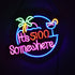 GloboStar® 85853 Φωτιστικό Ταμπέλα Φωτεινή Επιγραφή NEON LED Σήμανσης ITS 5:00 SOMEWHERE 30W AC 230V με Διακόπτη On/Off Ροζ - Γαλάζιο - Κίτρινο - Πράσινο - Κόκκινο - ledmania.gr
