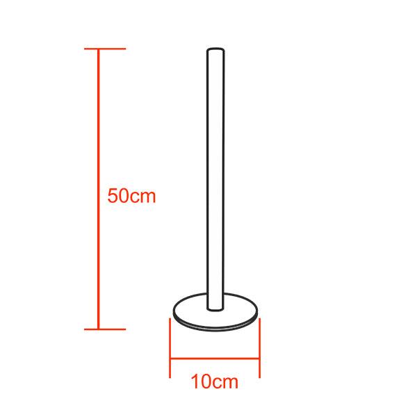 Μοντέρνο Minimal Επιτραπέζιο Μαύρο Φωτιστικό 50cm LED 8 Watt με Ασύρματο Χειριστήριο RF & Dimmer Φυσικό Λευκό 4500k GloboStar ALIEN Design GLOBO-50-2 - ledmania.gr