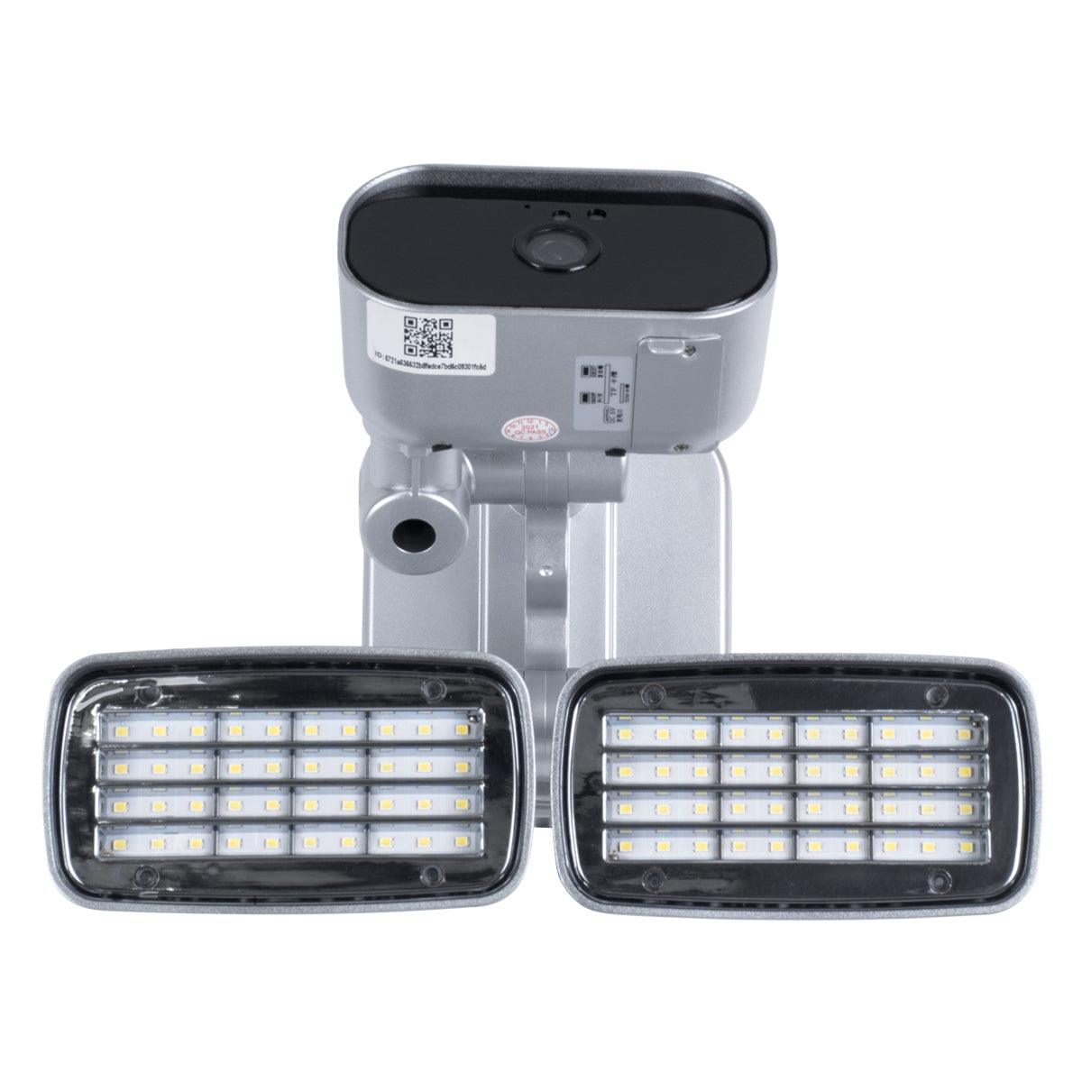 GloboStar® 86045 Αυτόνομος Ηλιακός Προβολέας LED SMD 24W 1200lm με IP Camera 1080P 2MP 4G SIM CARD WiFi 150° Ενσωματωμένη Μπαταρία 3200mAh Φωτοβολταϊκό Πάνελ Αισθητήρα Ημέρας-Νύχτας & Ρύθμιση Χρόνου Ανάμματος Αδιάβροχος IP66 Ψυχρό Λευκό 6000K - Ασημί - ledmania.gr