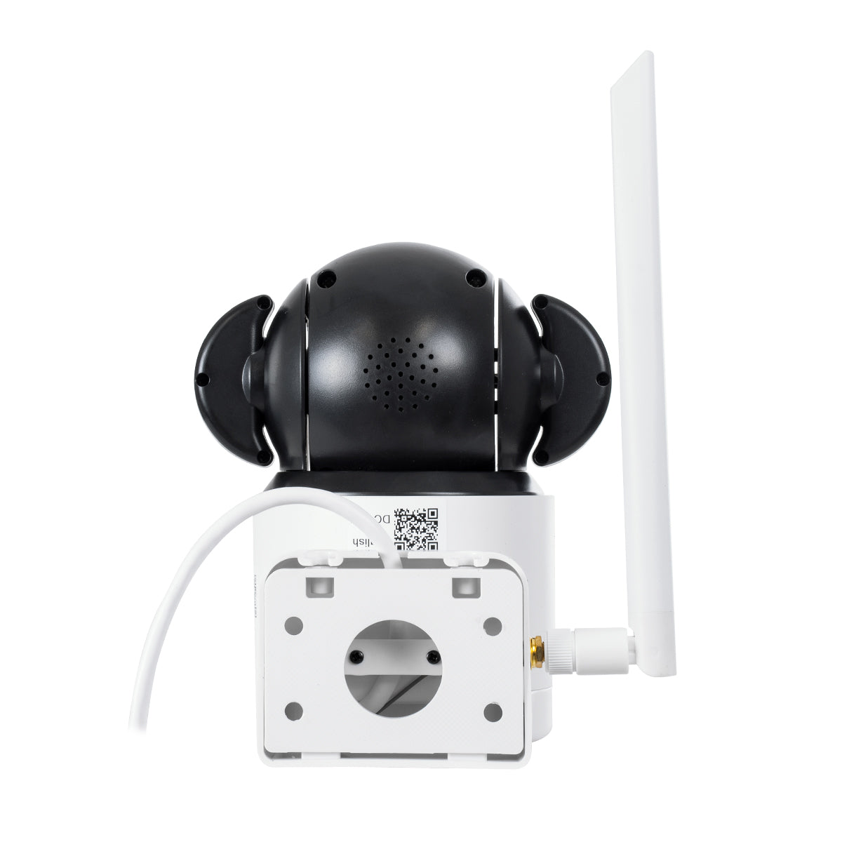 GloboStar® 86076 Επιτοίχια Κάμερα Πρίζας WiFi HD 1080P 350° Διπλή Κατέυθυνση Ομιλίας & Ανιχνευτή Κίνησης - Απομακρυσμένος Έλεγχος - Αδιάβροχη IP65 - Λευκό Μαύρο - Μ15 x Π14.5 x Y15cm - 2 Χρόνια Εγγύηση - ledmania.gr