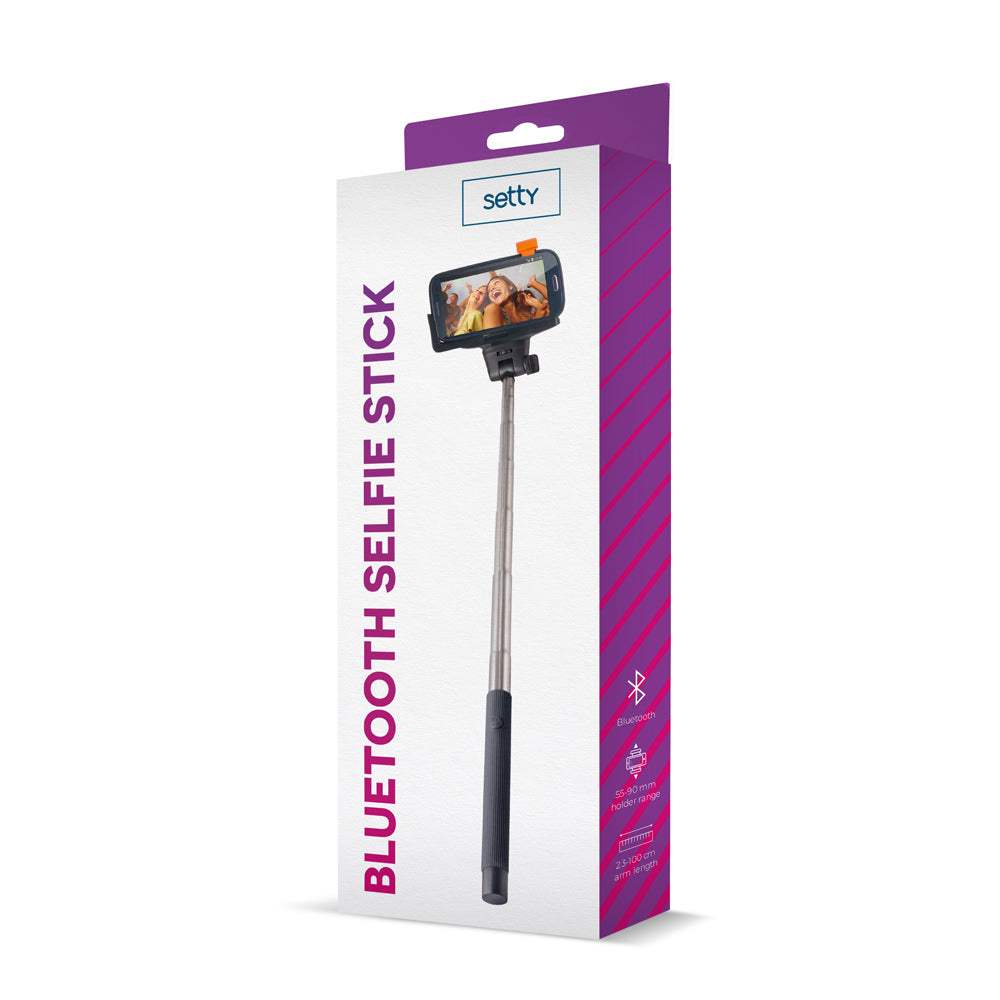 SETTY SELFIE STICK BLUETOOTH (BLACK) - ledmania.gr