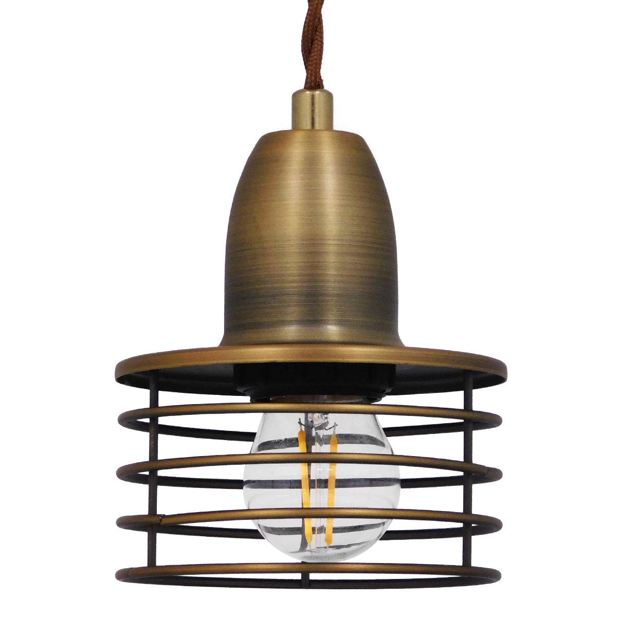GloboStar® MANHATTAN 01454 Μοντέρνο Industrial Κρεμαστό Φωτιστικό Οροφής Μονόφωτο Μεταλλικό Χρυσό Καμπάνα Φ11 x Υ14cm - ledmania.gr